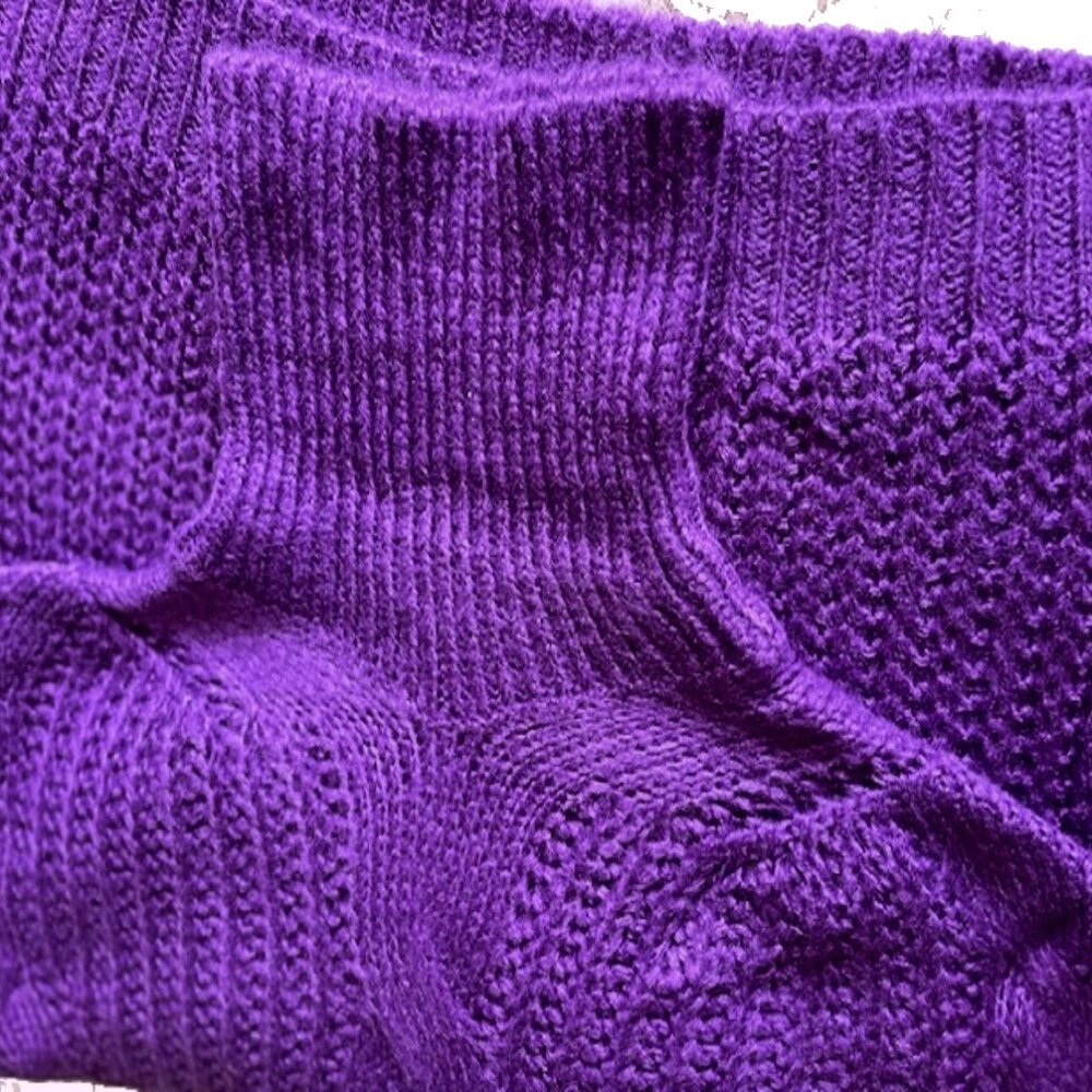 Plus Size Textured Cable Knit Ribbed Hem Turtleneck Sweater 4XL (Fits Smaller) - Picture 7 of 8